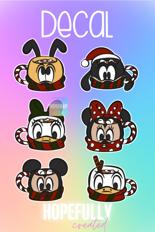 Christmas Mugs Decal-28 VIP