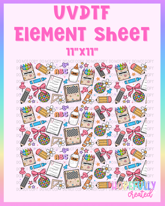 Supplies UVDTF Element Sheet