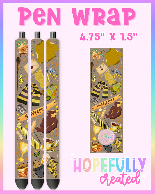 Yellow House Pen Wrap-4786 VIP