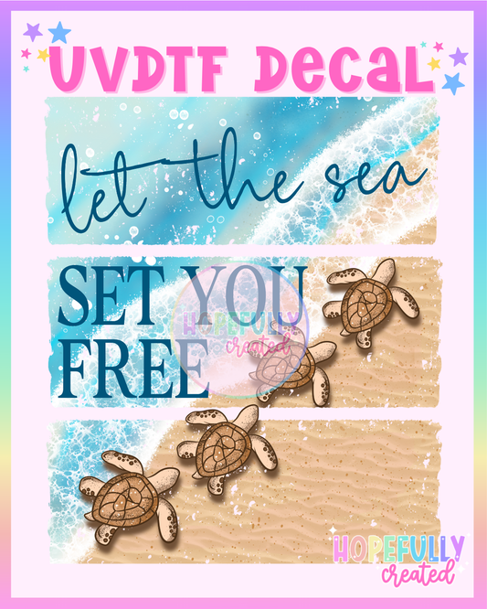 Set you Free UVDTF Decal