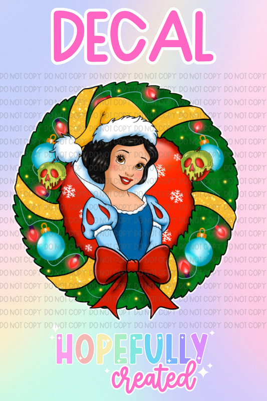 Christmas Princess Decal-1096 VIP