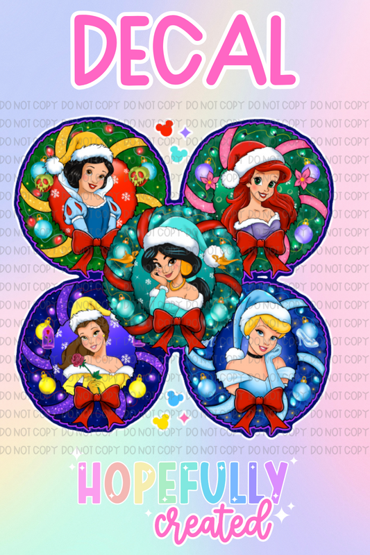 Christmas Princess Decal-1097 VIP
