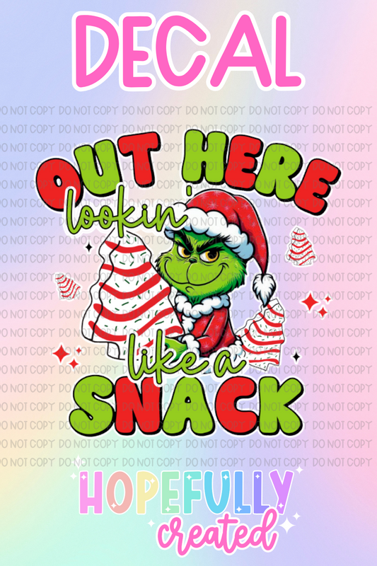 Christmas Snack Decal-628 VIP