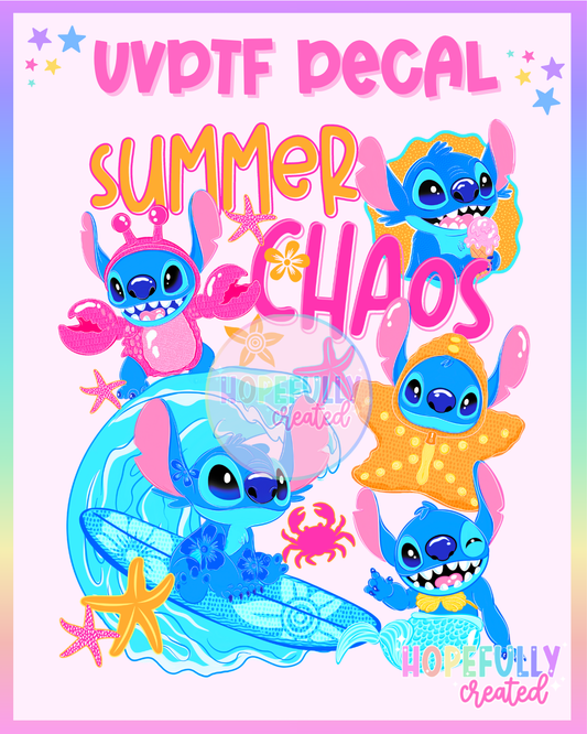 Summer Alien UVDTF Decal