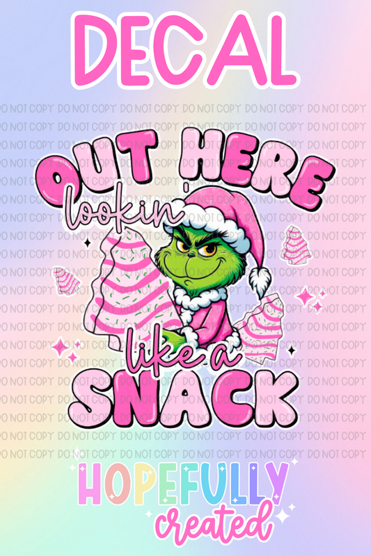 Christmas Snack Decal-627 VIP
