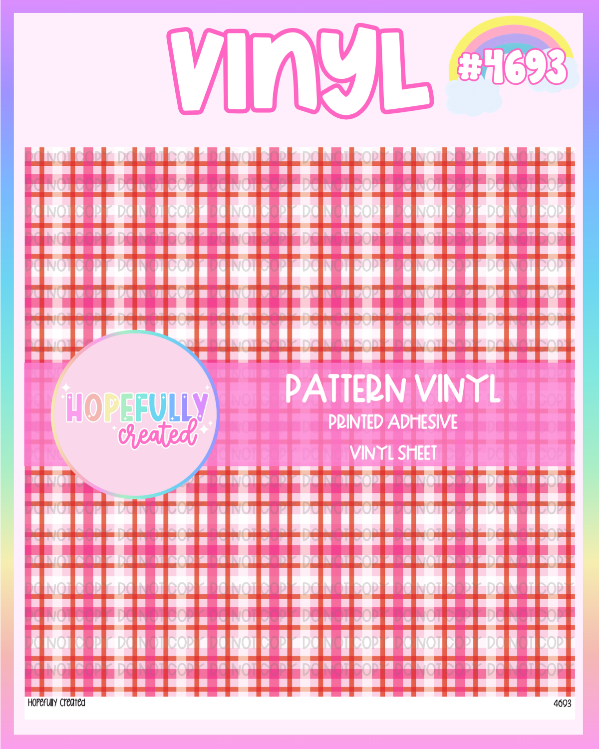 Christmas Plaid Vinyl Collection - 4693