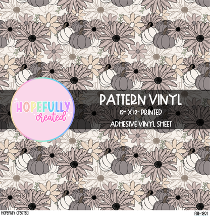 Floral Pumpkins Vinyl Collection - 1891