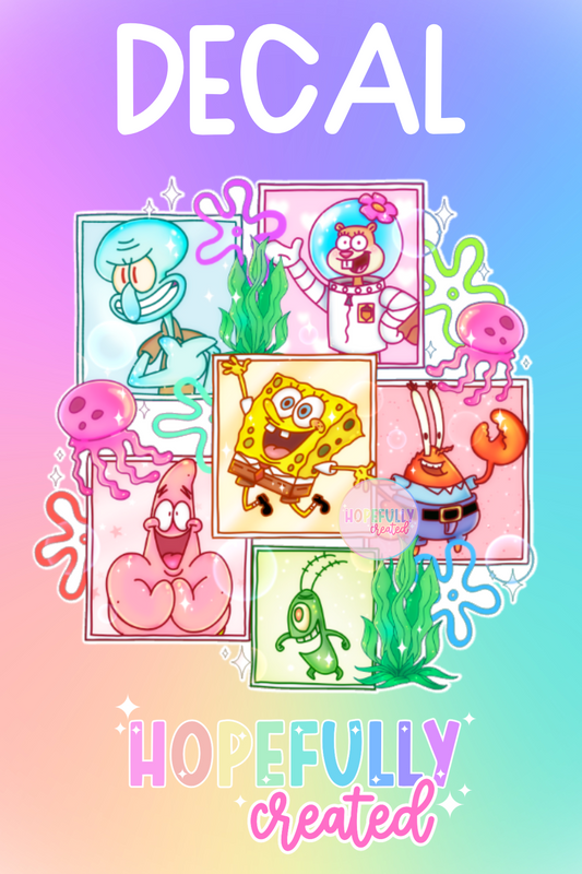 Sponge Friends Decal-305 VIP