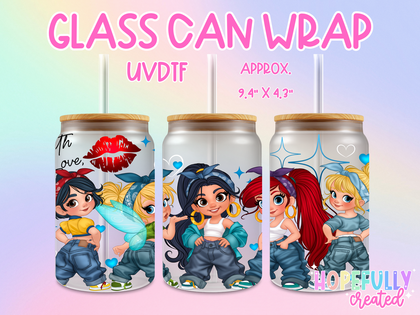 Chola Princess UVDTF Glass Can Wrap