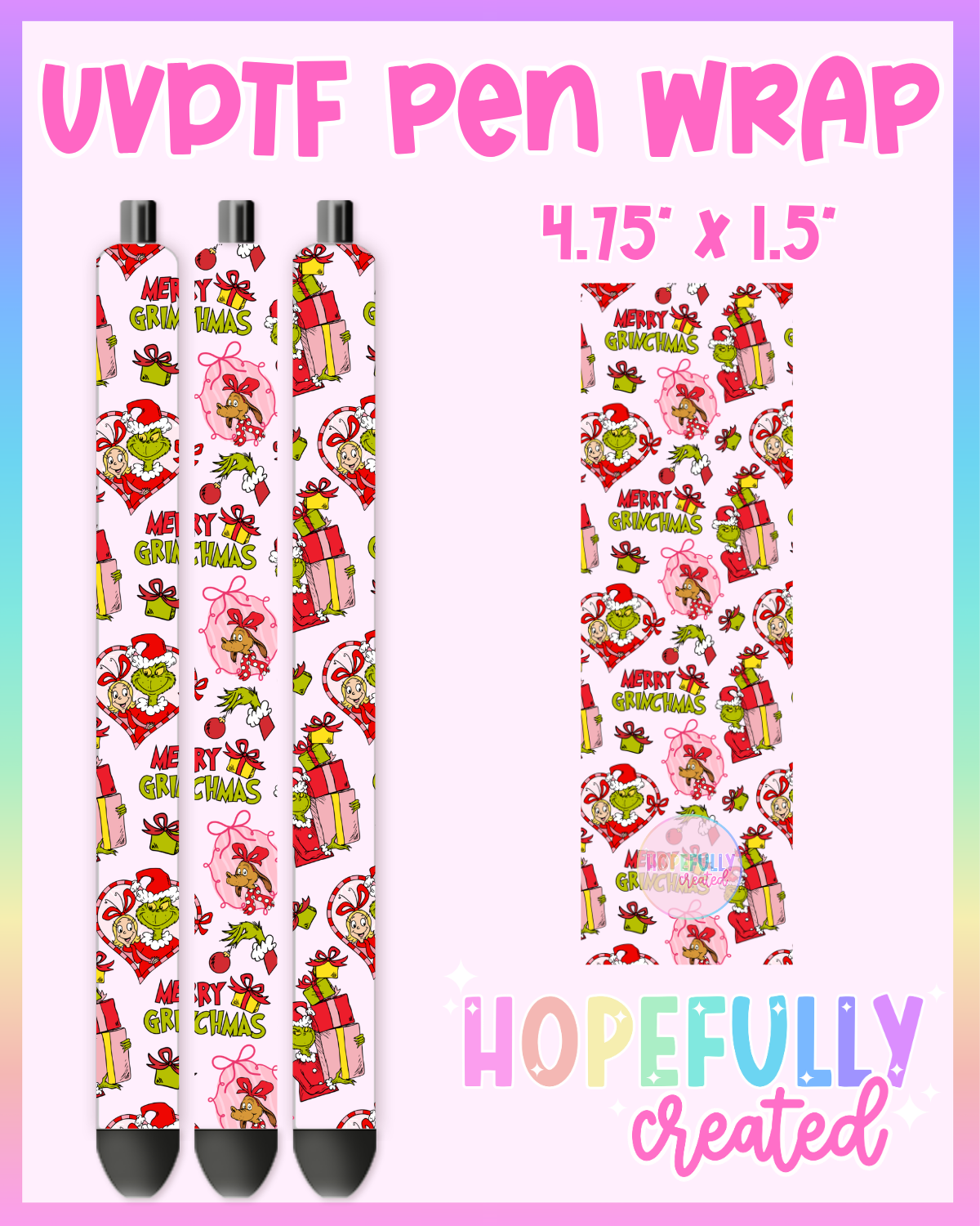 Grinchmas UVDTF Pen Wrap