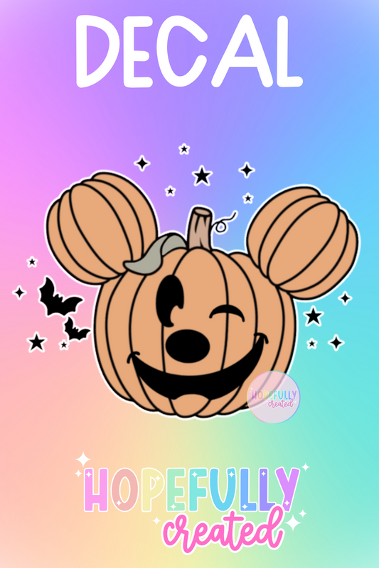 Mouse Pumpkin Decal-294 VIP