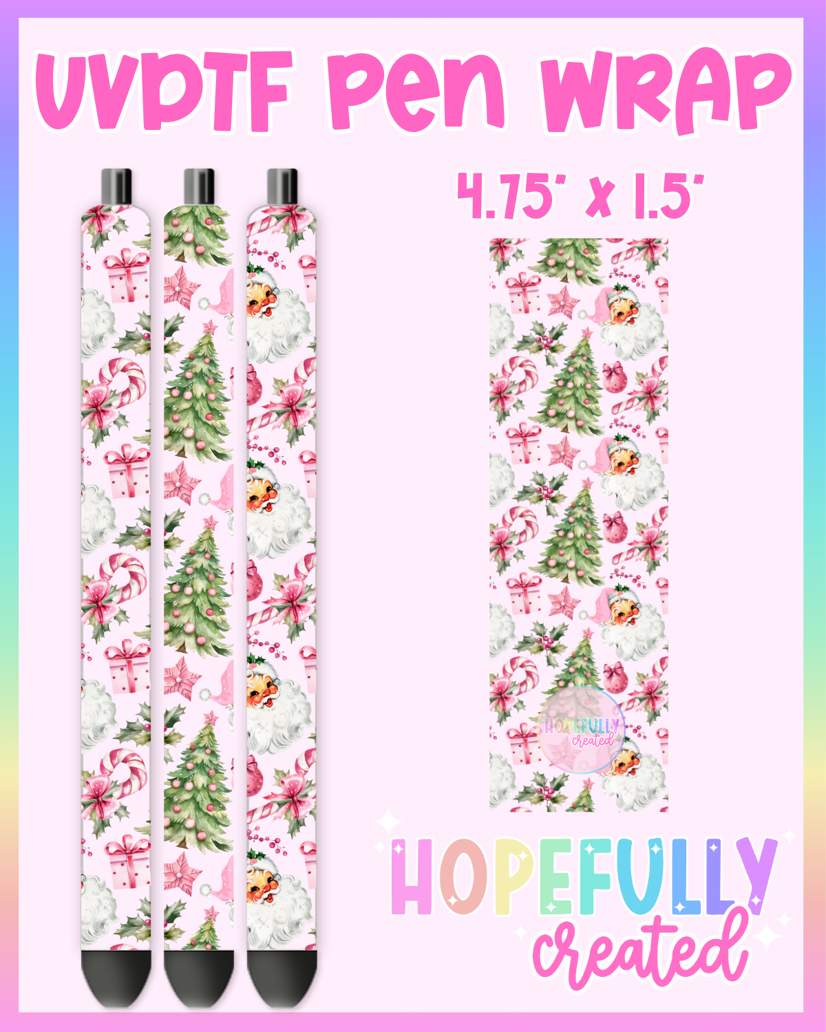 Santa UVDTF Pen Wrap