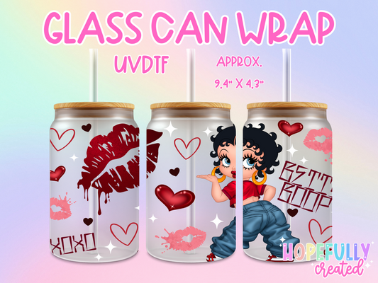 Betty B UVDTF Glass Can Wrap