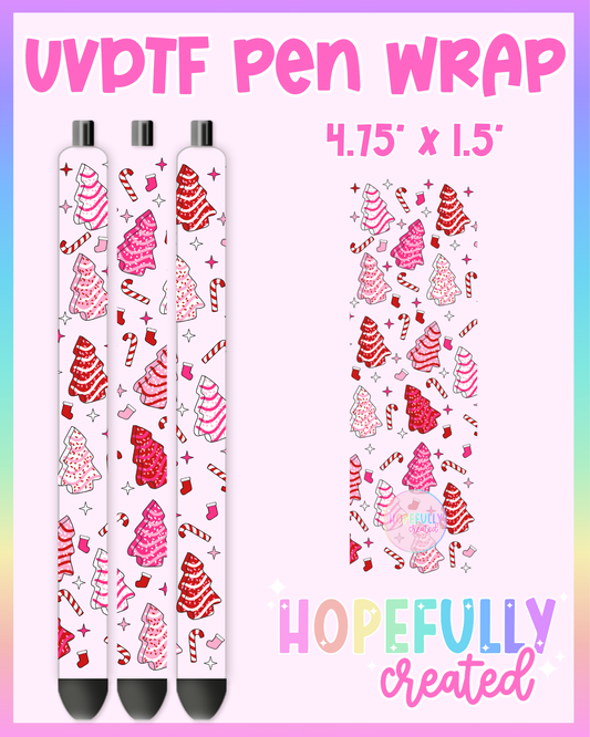Pink Tree Cakes UVDTF Pen Wrap
