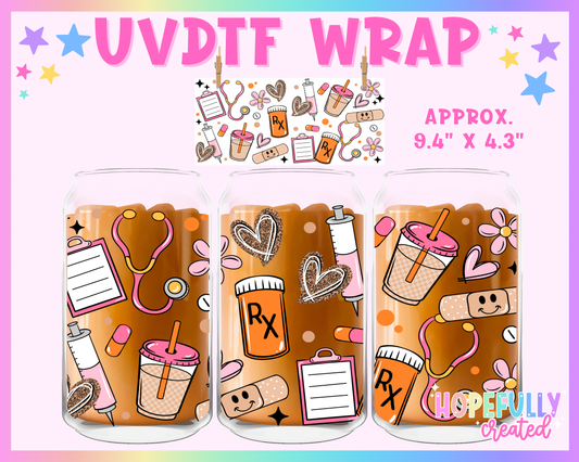 Medical UVDTF Glass Can Wrap