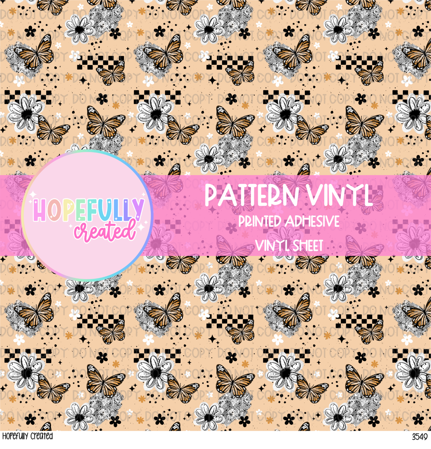 Butterly Floral Vinyl Collection - 3549