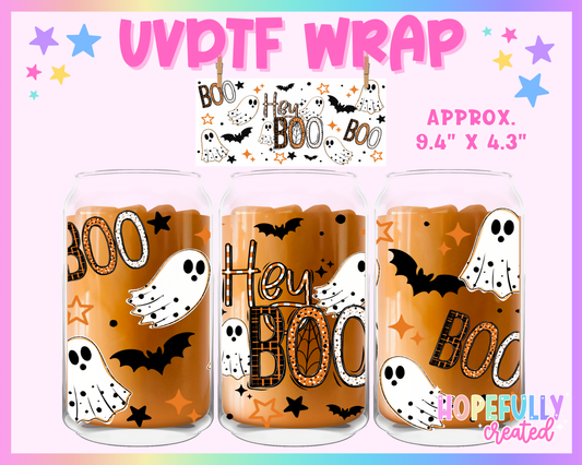 Hey Boo UVDTF Glass Can Wrap