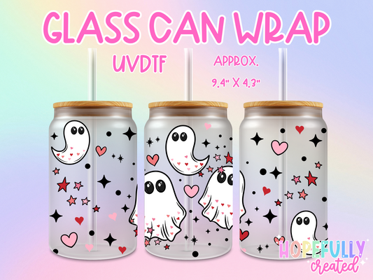 Vday Ghosties UVDTF Glass Can Wrap