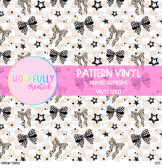 Checker Bows Vinyl Collection - 3555