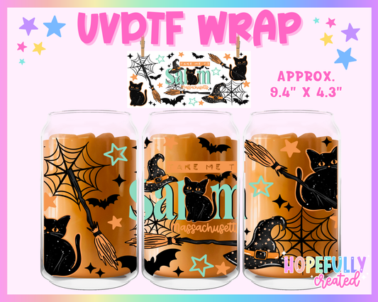 Salem UVDTF Glass Can Wrap