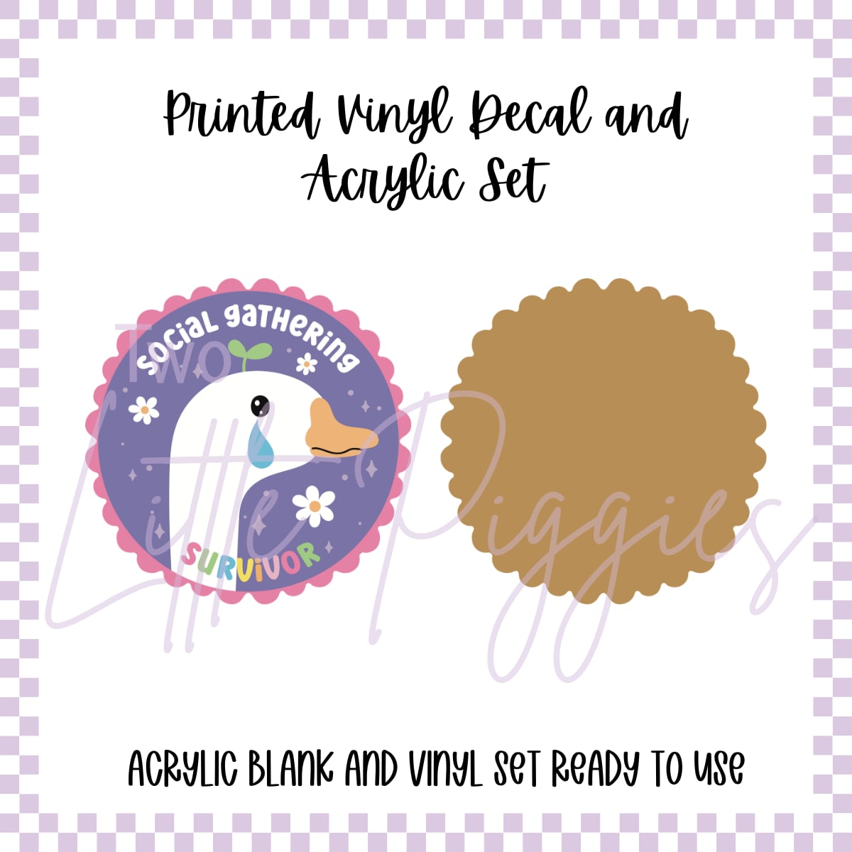 Printed Vinyl and Acrylic Set - Social Gathering Survivor