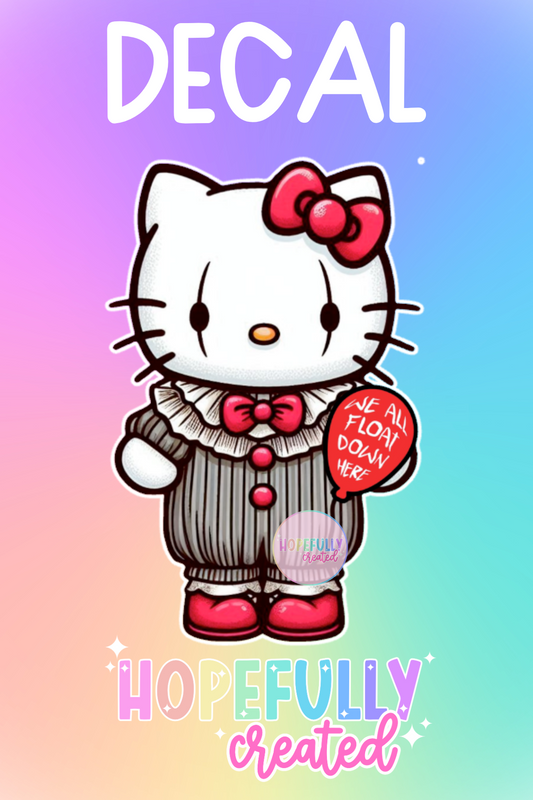 Clown Kitty Decal-318 VIP