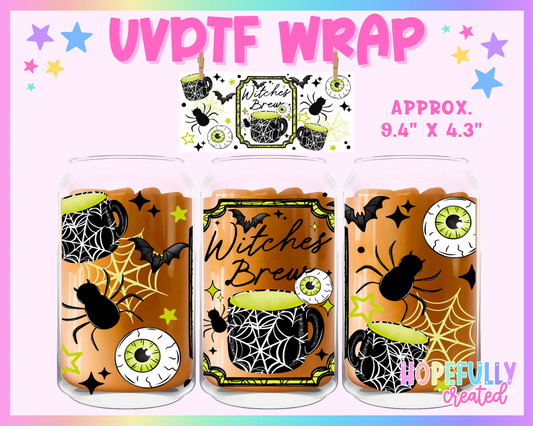 Witches Brew UVDTF Glass Can Wrap