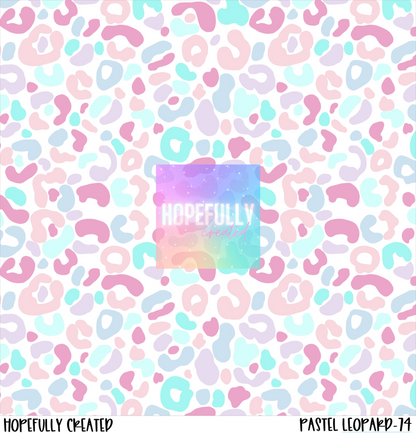 Pastel Leopard Vinyl Collection- 74
