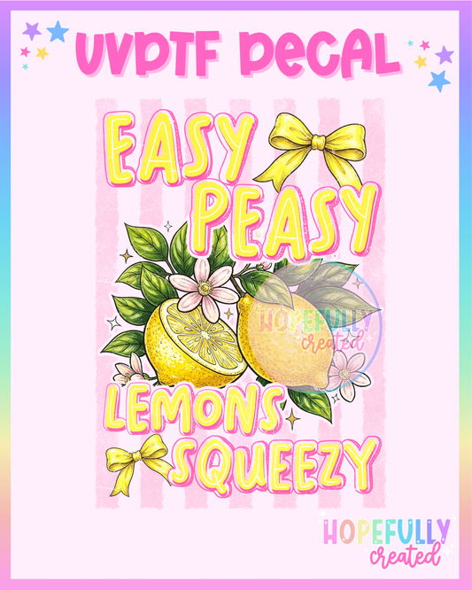 Easy Peasy UVDTF Decal