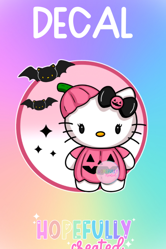 Pumpkin Kitty Decal-322 VIP