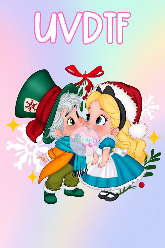 Christmas Alice UVDTF Decal