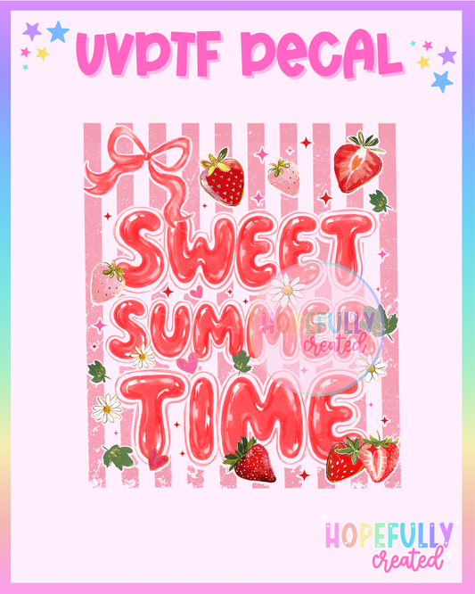 Sweet Summer Time UVDTF Decal