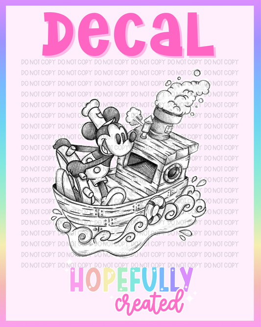 Steamboat Mouse Decal-1118 VIP