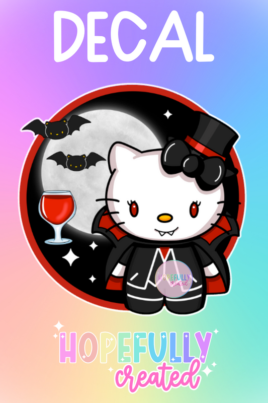 Vampire Kitty Decal-323 VIP