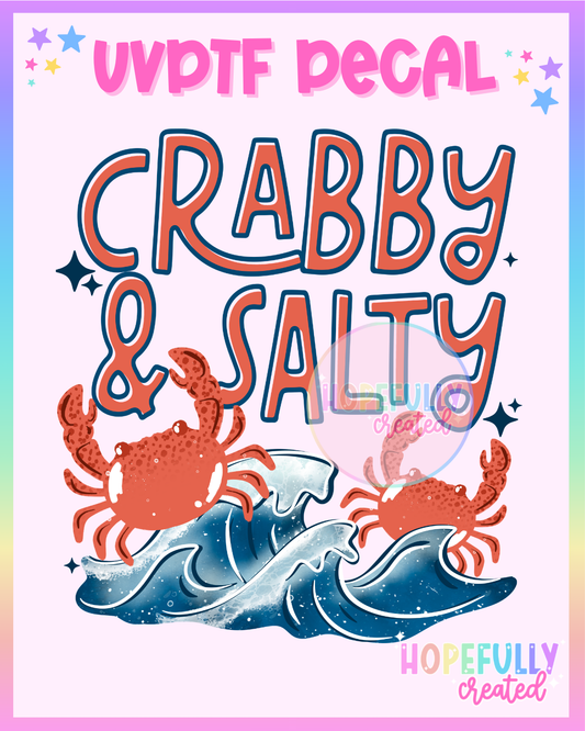 Crabby & Salty UVDTF Decal