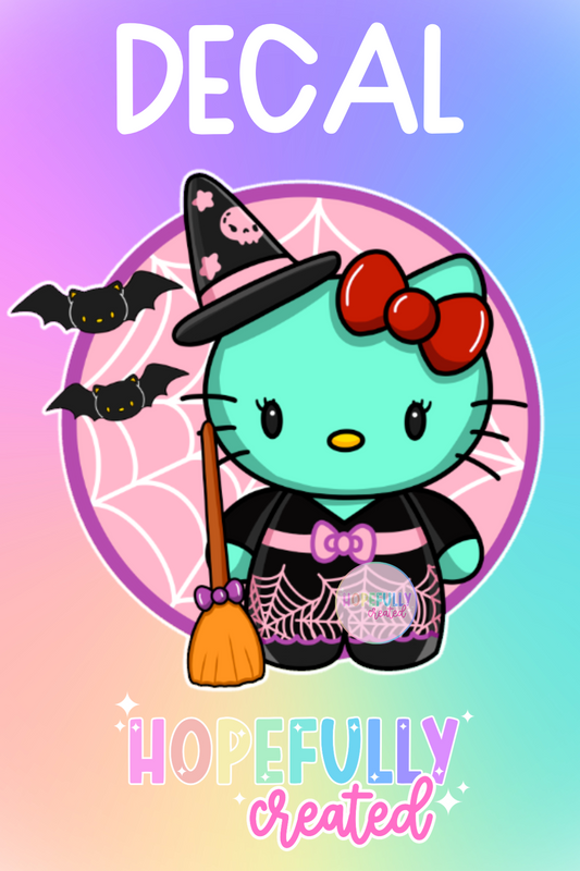 Witch Kitty Decal-328 VIP