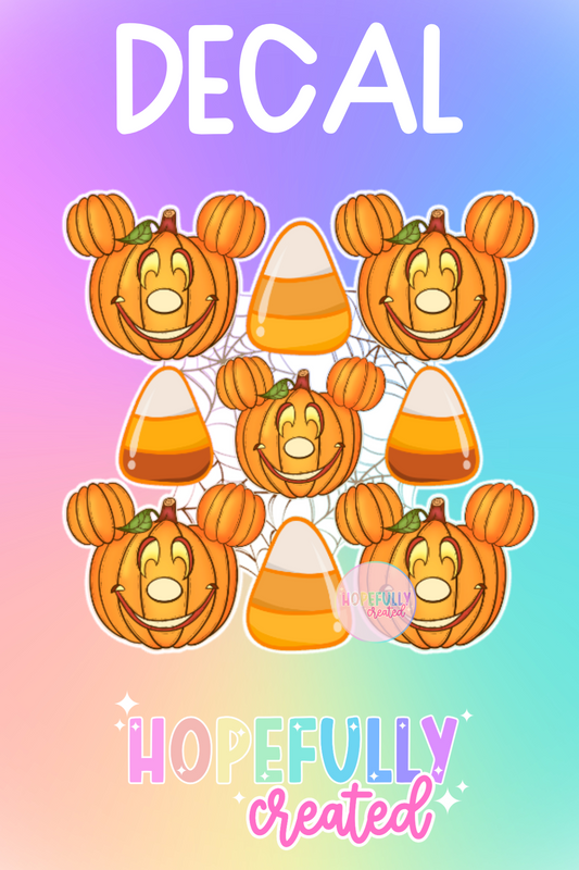 Mouse Pumpkin Decal-326 VIP