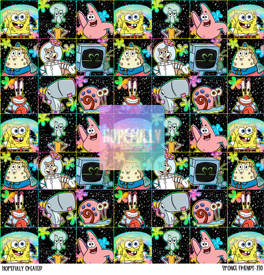 Sponge Friends 12x12 - 730 VIP