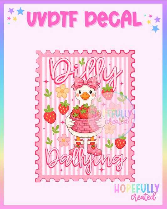 Dilly Dallying UVDTF Decal