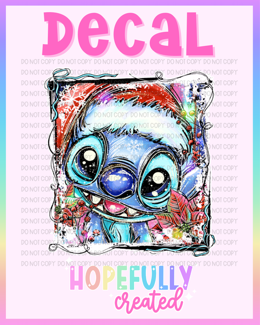 Christmas Alien Decal-1127 VIP