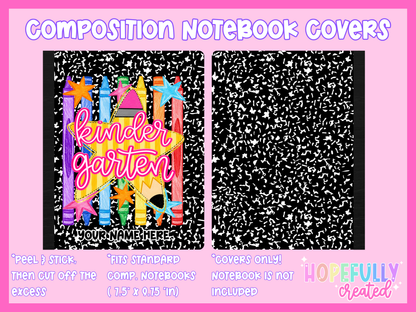 Pencil Star Composition Notebook Cover