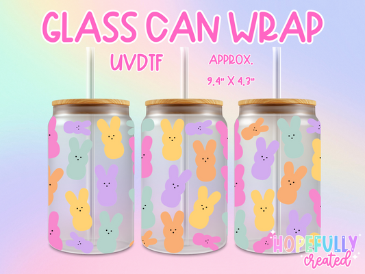 Marshmallow Bunny UVDTF Glass Can Wrap