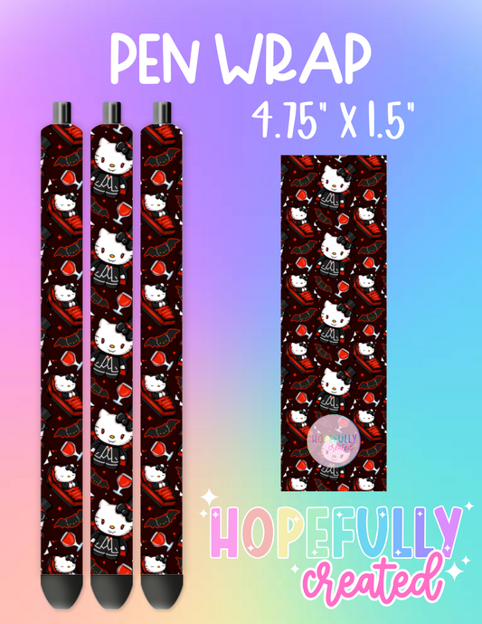 Vampire Kitty Pen Wrap-1497 VIP Holiday