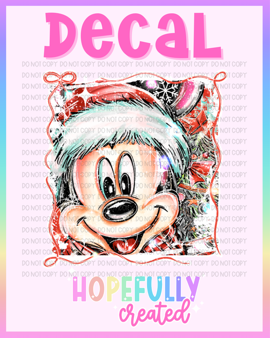 Christmas Mouse Decal-1130 VIP
