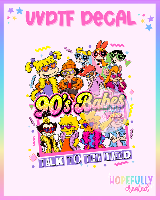 90s Babe UVDTF Decal