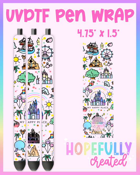 Happy Place UVDTF Pen Wrap