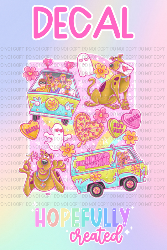 Scoob Valentine Decal-661 VIP