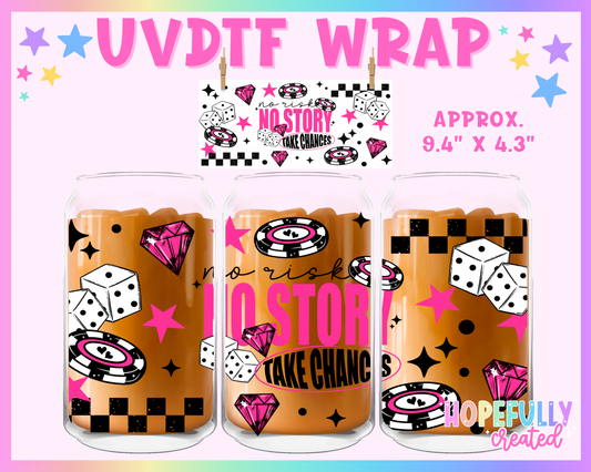 No Risk UVDTF Glass Can Wrap