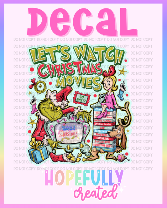 Christmas Movies Decal-1136 VIP