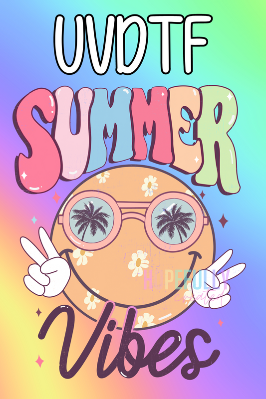 Summer Vibes UVDTF Decal